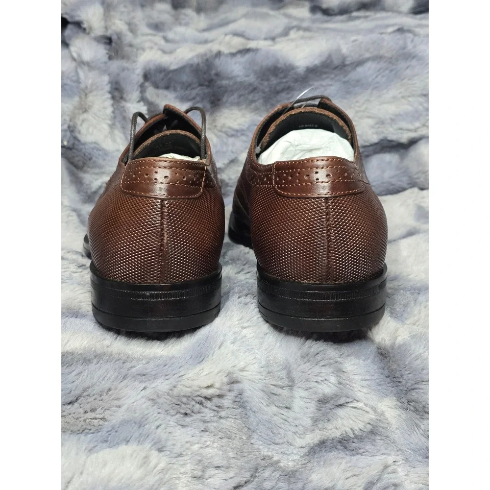 NWB Karl‎ Lagerfeld Paris LF1D2070 Men's Shoes Brown leather size 10.5